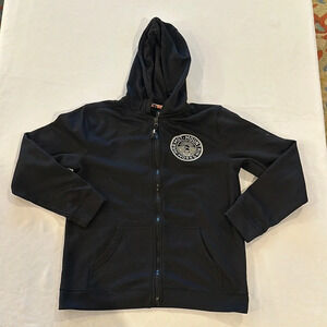 Marmot kids boys‎ girls full zip black hoodie sweatshirt XL